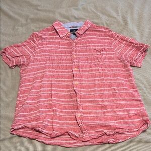 Red Striped Men's Shirt